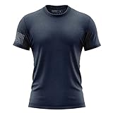 Patriot Crew Men's Fresh Crewneck American Made Graphic Tee, Patriotic, USA & Freedom Style Shirt (Navy, Large)
