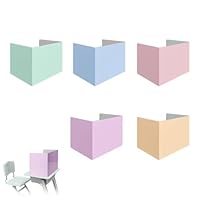 LERANXIN 5 Stück Trennwand für Schreibtisch,Tragbarer Sichtschutz Schreibtisch,Faltbare Studienfass-Trennwand,U-förmiger Tischtrennwand Schreibtischteiler Schutzschirm für Schule,Büro,Bibliothek