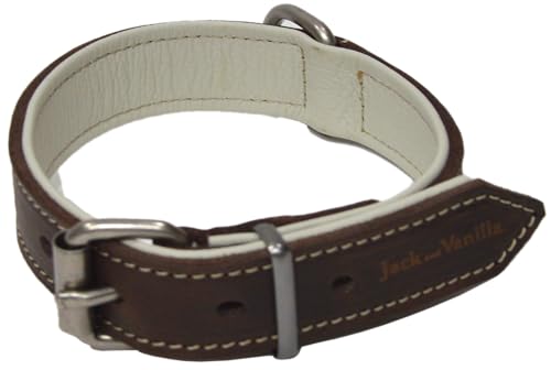 Collier en Cuir Beige Chien Chat Modena Anti Irritation Confortable 45cm