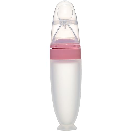 Buba, Colher Dosadora Em Silicone Com Ventosa Rosa