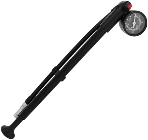 300 PSI Bicycle Shock Pump with Pressure Gauge 360° Swivel Hose M...