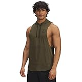 Under Armour Men's Project Rock Payoff Sleeveless Hoodie, (308) Expedition Green / / Black, Large