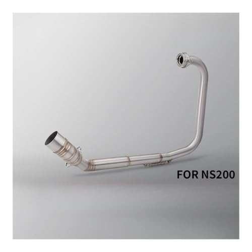 Tubo intermedio NS200 Bajaj escape con codo de conexión de 51 mm 4