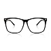 5zero1 Fake Glasses Big Frame Nerd Party Men Women Fashion Classic Retro Eyeglasses, Black