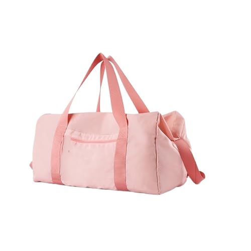 Travel Duffel Bag Foldable Travel Duffels Bag Sports Travel Tote Gym Shoulder Weekender Overnight Large Capacity Bag(Pink)