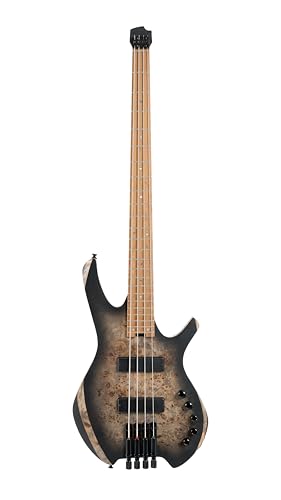 Cort SPACE4SDB Artisan Series Space 4 Bass Guitar, Star Dust Black