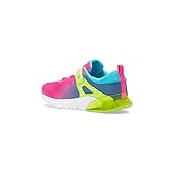 Saucony Girls Flash Glow A/C Sneaker, Pink Multi, 13 Big Kid