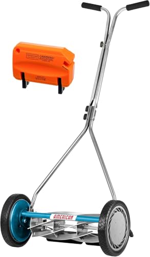 American Lawn Mower Company 2607-16 16-Inch 7-Blade Reel Push Lawn Mower, SK-2 Sharpener Included