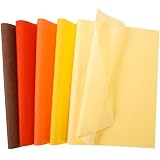 SANNIX 100 Sheets Fall Tissue Paper Wrapping Paper for Gift Bags 5 Colors