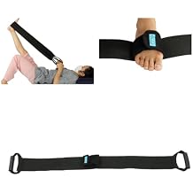 Leg Lifter Strap & Stretching Aid for Stroke Recovery, Hands-Free Physical Therapy Band for Elderly & Bedridden, Leg Rehabilitation Equipment for Knee Hip Surgery & Foot Drop 1 Foot