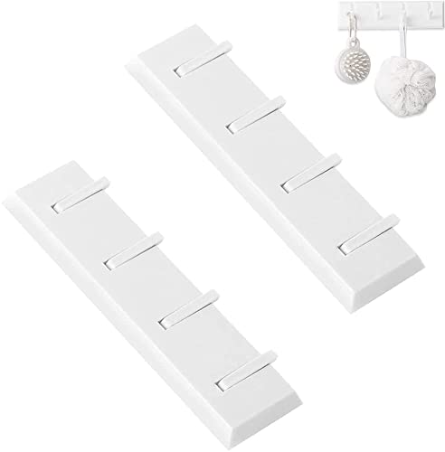 2 Piezas Perchero de Montaje en Pared, Entrada Perchero de Pared, Pasillo Perchero de Pared, con 4 Ganchos Retráctiles, para Recibidor Baño Dormitorio Cocina Cover