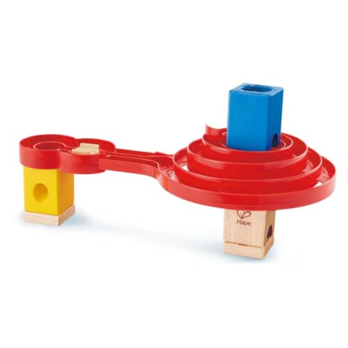 Hape E6026 Double-Sided Spiral Twist , Wood Marble Racetrack Set Puzzle Maze Toddler Toy for Kids, Colourful – Ansicht 3
