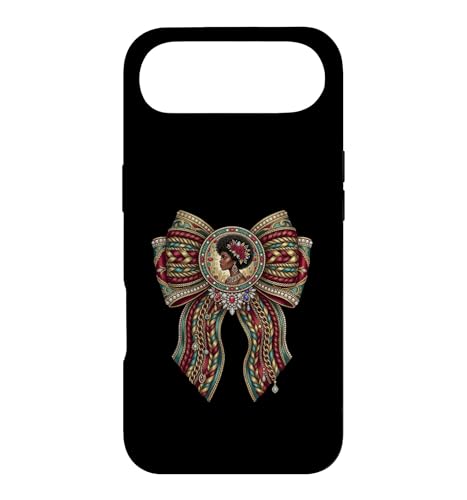 Black Woman Royal Bow Juneteenth Heritage �O���t�B�b�N �X�}�z�P�[�X iPhone Air �p