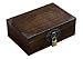 Schmuck-Aufbewahrungsbox, Retro-Stil, Make-up-Schmuckkästchen, klassisches Design, tragbar, aus Holz, perfekte Schlafzimmer-Dekoration für Frauen, Exquisite Handwerkskunst (braun1 32×23×12cm)