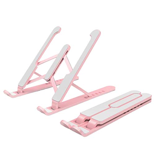 P1 Pro Suporte Dobrável Portátil Ajustável Para Montagem Em Notebook Suporte De Para Laptop - Rosa