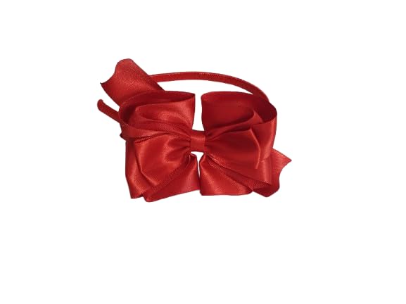 Handmade Red Big Bow Hairband for Girls/Women NewPT1 (Pack of 1)-image-11