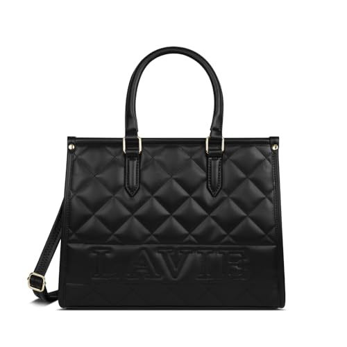 Image of Lavie Women's Quilt Jessa Box Satchel Bag | Satchel Handbag for Work | Ladies Purse | Stylish Shoulder Bag | Gift for Women