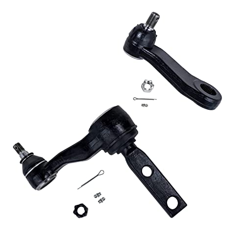 Image of Detroit Axle - 2WD Front End Kit for Ford Expedition F-150 F-250 Lincoln Blackwood Navigator, 2 Upper Control Arms w /Ball Joint 4 Tie Rods 1 Pitman Arm 1 Idler Arm 2 Sleeves Replacement - 10pc Set