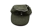 CLAYHU WWII German Officer M43 WH EM Field Panzer Wool Cap Hat Green Replica (XL)