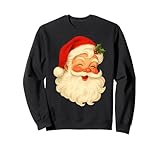 Vintage Christmas Santa Claus Face Old Fashioned Xmas 2025 Sweatshirt