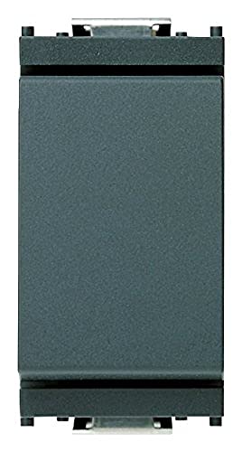 Vimar 0R16001 Idea Interruttore 1P 16 AX 250 V~, grigio. Max 200 W per lampade con alimentatore integrato (IEC 60669-1:2017)