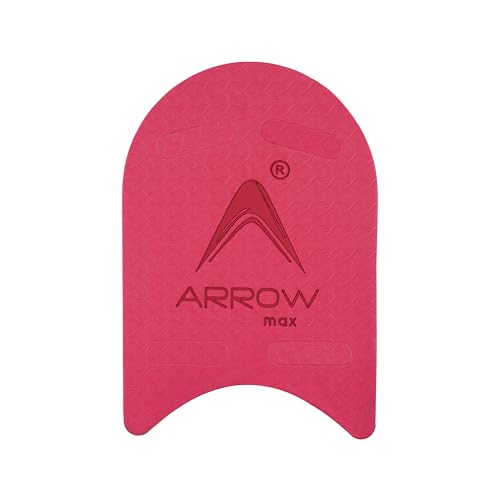 Image of Arrowmax Swimming Kickboard for Kids and Adults - EVA Foam Swim Training Board with Ergonomic Grip - Swim Aid for Beginners and Advanced Swimmers - Lightweight and Durable (RED)