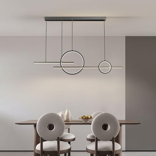 Lámpara de Techo Lámpara Colgante Lineal con Control Remoto LED 6