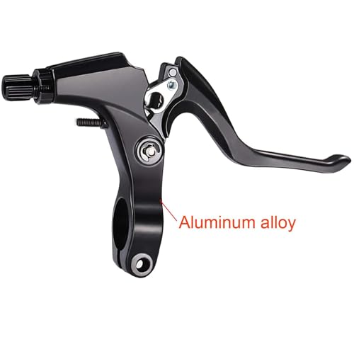 HecticCore 1 Satz 4-teiliger Fahrradbremshebelsatz, 2 Bremshebel aus Aluminiumlegierung, 2 vordere und hintere Bremskabel, geeignet für Mountainbikes, Rennräder und Rennwagen, Unisex (schwarzes Paar)