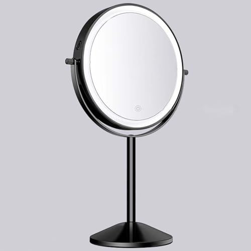 Espejo maquillaje iluminado recargable 8 pulgadas