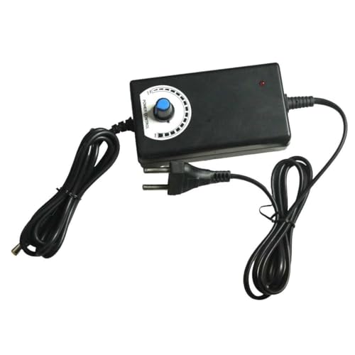 Image of Lighting Hub 6000 RPM 120mm x 32mm Square DC Blower Fan, Nozzle 12V, with 120V - 240V AC Plug, Variable Speed Controller, Centrifugal, for Outdoor Barbecues, Cooking, Wood Stove