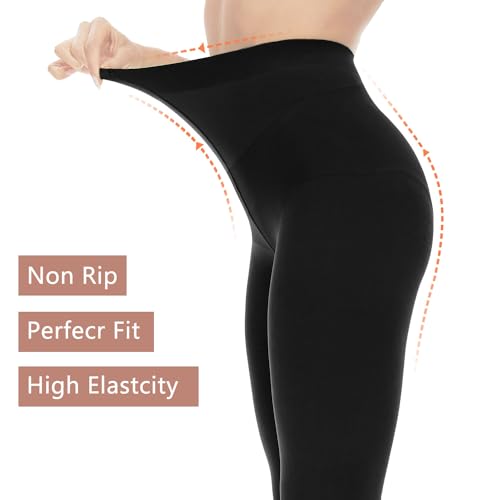 Citystl OPAQUE BLACK TIGHTS For Women, 80D Tummy Compression Plus Size Tights thumb #3