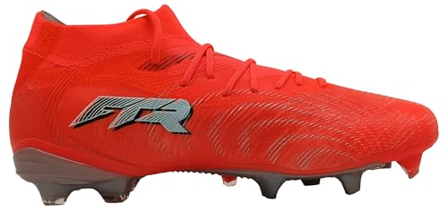 PUMA Future 9 Match FG/AG Wn's Chaussures de Football pour Femme Rouge/Blanc/Noir/argenté Pointure 35,5, Rouge Brillant Puma Blanc Puma Noir Puma Argent, 35.5 EU