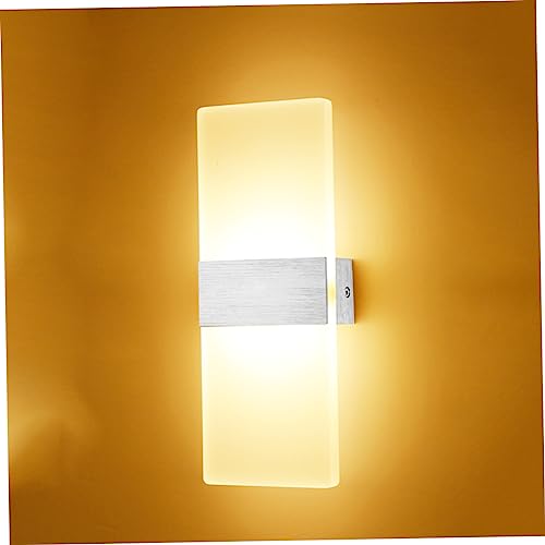 Aplique de pared de acrílico Veemoon blanco para iluminar oficinas modernas y despachos 3