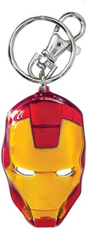 Marvel Iron Man Classic Face Color Pewter Keyring