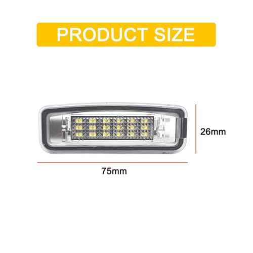 Luz de matrícula LED para Ford Focus MK1 1998-2005 de 12V 3