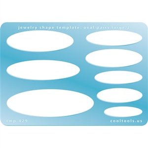 Cool Tools - Jewelry Shape Template - Oval Pairs Large 2