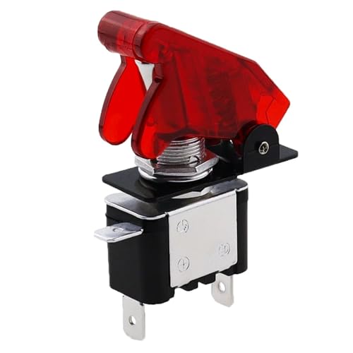 Interrupteur à bascule éclairage LED avec clapet de sécurité auto 12V - 5