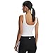 Under Armour Women's Motion Tank Top, (100) White / / Halo Gray, X-Large