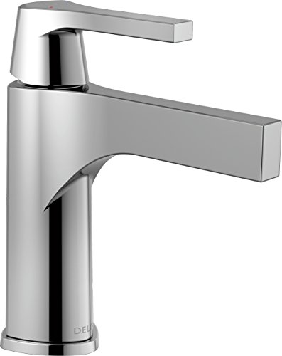 DELTA FAUCET 574-LPU-DST, Chrome Zura Single Handle Lavatory Faucet-Less Pop, Standard