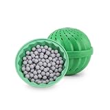 Bola Ecológica para Máquina de Lavar Reduz até 80% o Uso de Sabão, Remove Fiapos e Pelos de Pet, Suaviza Roupas, Reutilizável +1000 Lavagens (Verde)