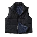 Generic Weste Damen Lang,Sportjacken Leder Trenchcoat Vintage Winterjacke Regenjacke Und Hose Belvitesse Long Stepp Wintermantel Tier Jacken Fahrrad Regenbekleidung Schuhe Langer(Schwarz, L)