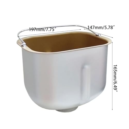 Rechteckiger Einsatz for Brotbackautomaten, Kneteimer/Backform for 6 Rechteckiger Einsatz for Brotbackautomaten, Kneteimer/Backform for