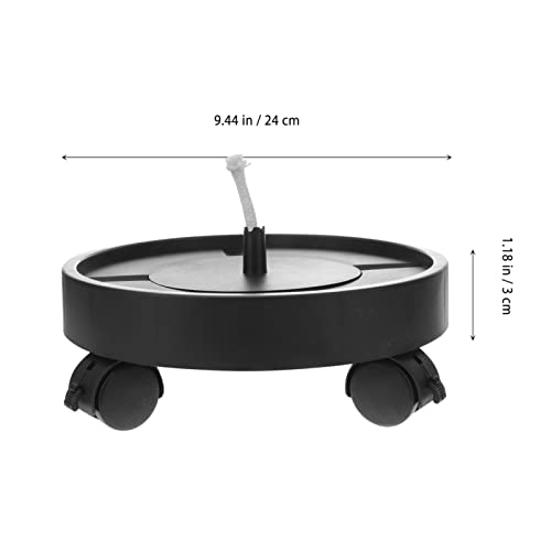 Doitool Circle Vase Plant Caddy With Moving Caster Wheels Round Movable Planter Dolly Trolley Tray Pallet Outdoor Flowerpot Planter Stand For Outdoor Indoor Tree Flower Plant Black Round Planter #TOP6