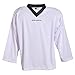 SHER-WOOD - Eishockey Trainingstrikot Junior für Kinder I stilvolles Practice Jersey aus gelochtem Mesh-Stoff I V-Neck Jersey zum Trainieren I tolle Passform I wird über den Brustpanzer gezogen, Weiß, Gr. XXS