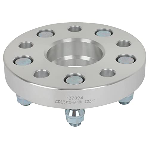 SCITOO 4Pcs 5x120 Wheel Spacers 1 inch Bore 64.1mm Studs 14x1.5 5 Lug Wheel Spacers Fit for Honda Ridgeline 2006-2023,for Honda Odyssey 2005-2023 by SCITOO - Image 3