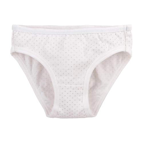 Reviews de Braguitas y pantalones interiores para Niña los preferidos por los clientes. 43 Baby Creysi Pantaleta Corte Bikini Niña 4 Años Blanco Algodón Diseño Puntitos