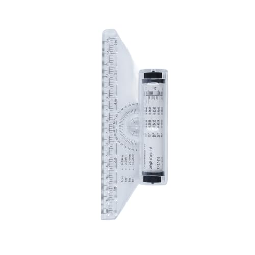 Orivin Rolllineal, 15 cm, paralleles Mess- und Zeichenwerkzeug für Künstler, Architekten, Ingenieure, 2 Stück