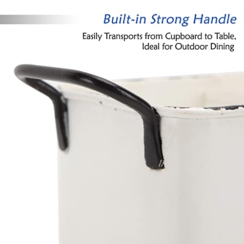 Nikky Home Farmhouse Utensil Holder For Countertop, Flatware Cutlery Caddy Silverware Holder Spoons Knives Forks Organizer Kitchen Decor thumb #4