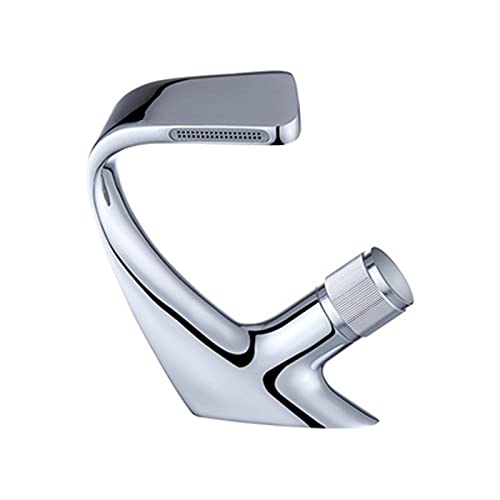 Robinet en laiton chromé haut de gamme avec bec cascade design
