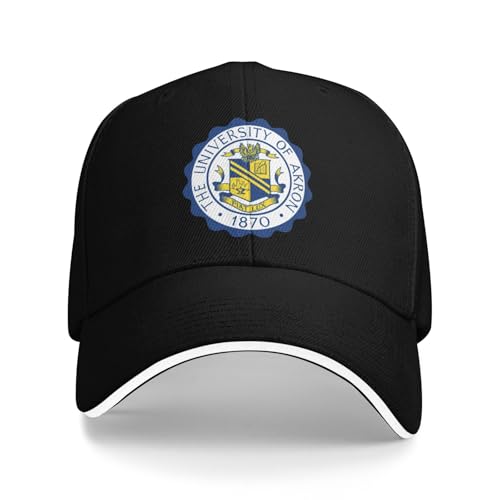 University of Akron Zips Unisex Baseball Caps Sandwich Caps Dad Hat Casual Hat Black